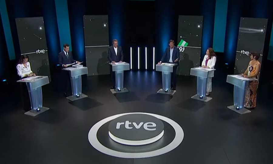 Debate elecciones Andalucía ¿Quién ha ganado? Fotografía de los candidatos