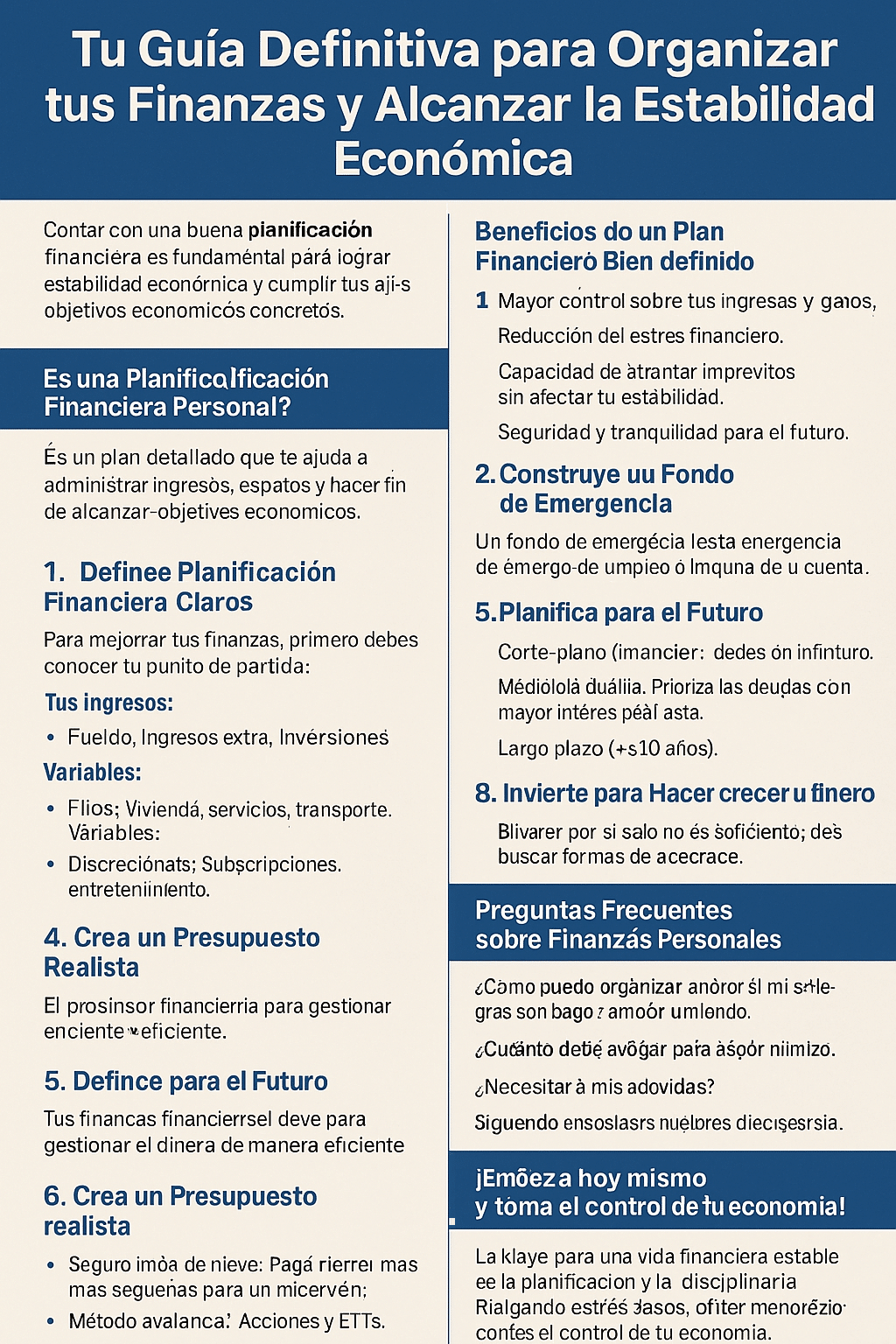 Tu Guía Definitiva para Organizar tus Finanzas personales