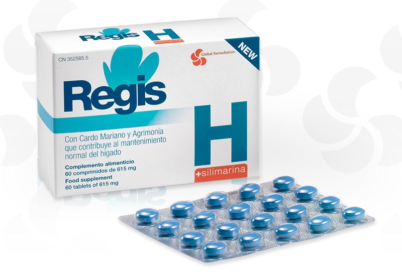 Regis H Silimarina Regis H Silimarina. Caja del producto