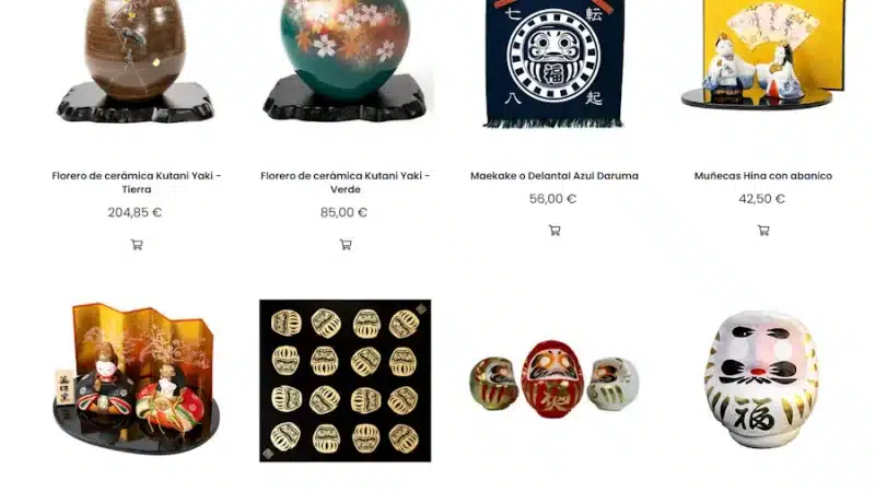 Darumas y kimonos originales de Japón