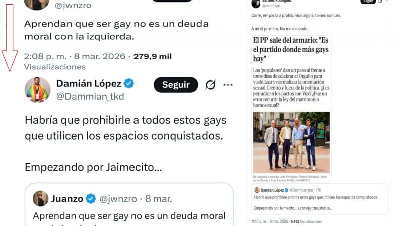 Damián López y el desprecio ideológico contra los gays del PP
