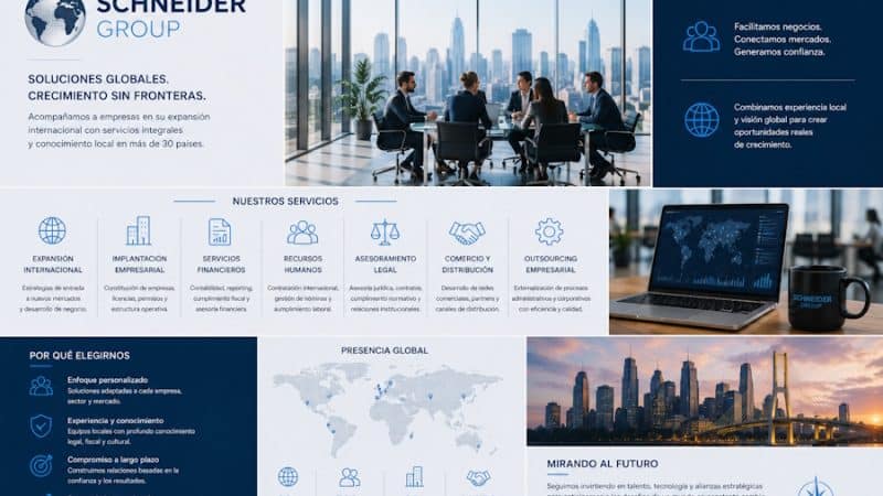 Schneider Group: servicios empresariales globales y crecimiento en mercados internacionales