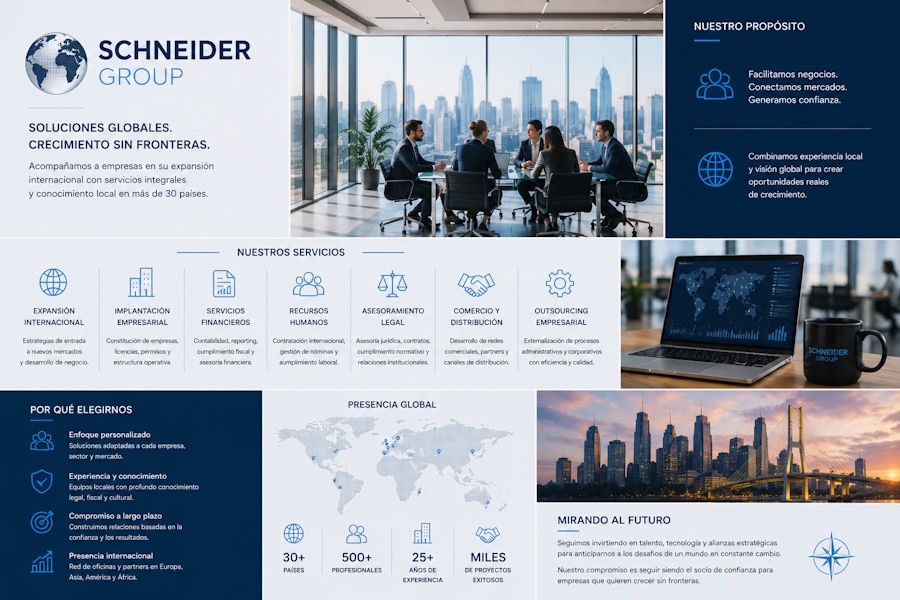 Schneider Group: servicios empresariales globales y crecimiento en mercados internacionales