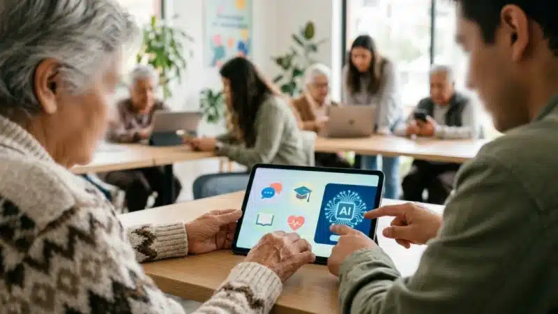 Alfabetización digital y la tercera edad: cómo la IA empodera a nuestros mayores