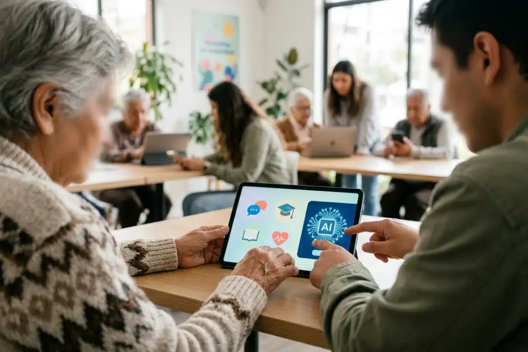 Alfabetización digital y la tercera edad: cómo la IA empodera a nuestros mayores
