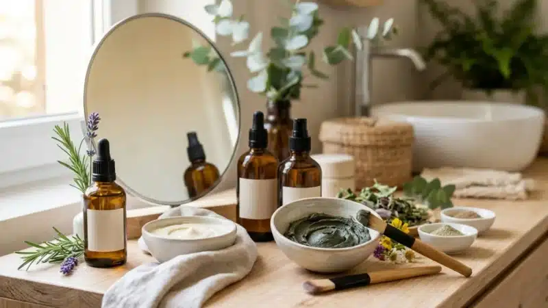 Doble limpieza y mascarilla semanal: cómo ordenar una rutina facial con cosmética natural