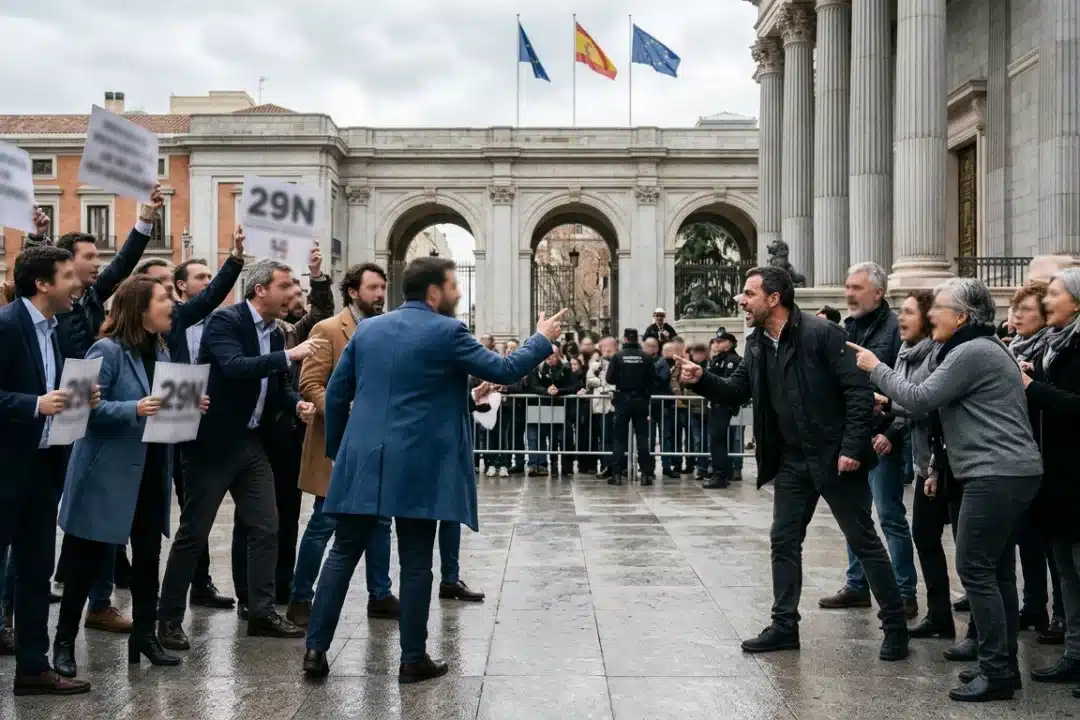 La política española se polariza ante el 29N: choque de visiones y acusaciones cruzadas